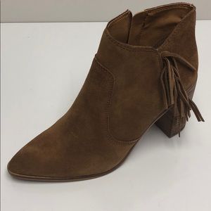 Lucky Brand Boots Oil Suede Honey Booties New